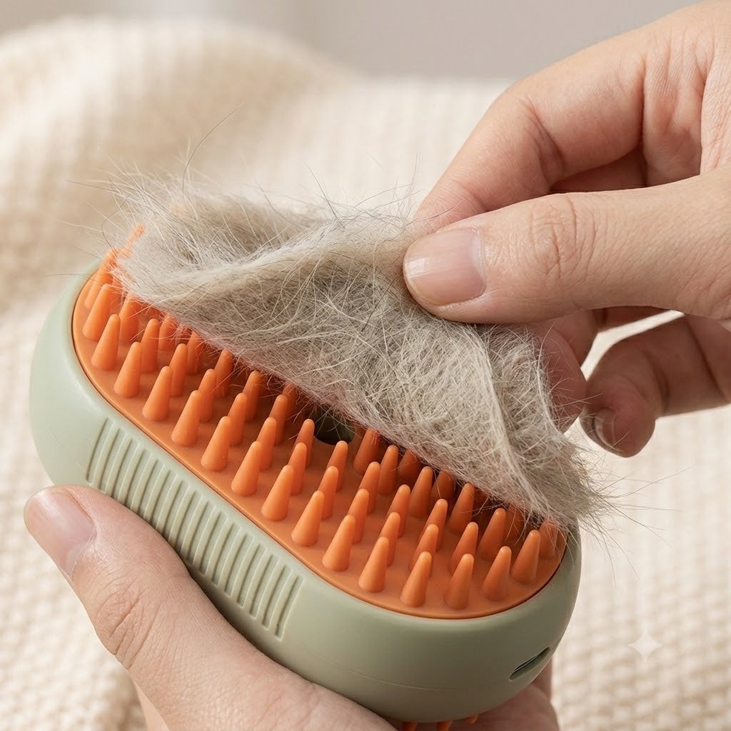 PurCafe™ Steam Grooming Brush for Cats and Dogs
