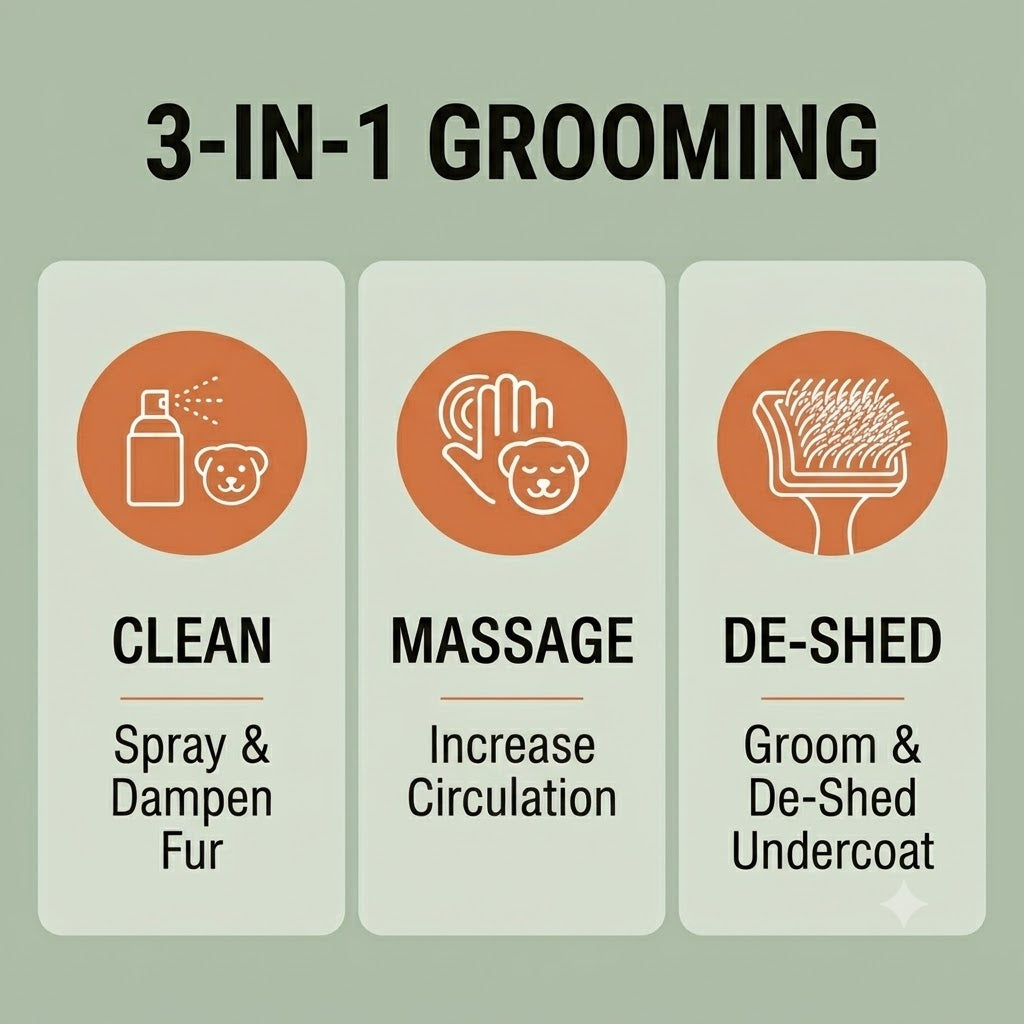 PurCafe™ Steam Grooming Brush for Cats and Dogs