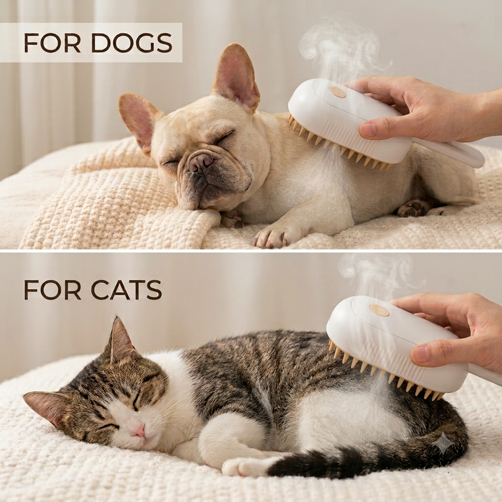 PurCafe™ Cool Mist Grooming Brush for Pets