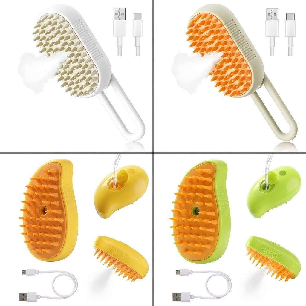 PurCafe™ Steam Grooming Brush for Cats and Dogs